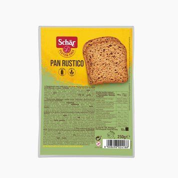 Хліб без глютену темний з насінням льону "Pan Rustico" Dr. Schar 250 г 8008698024188 фото